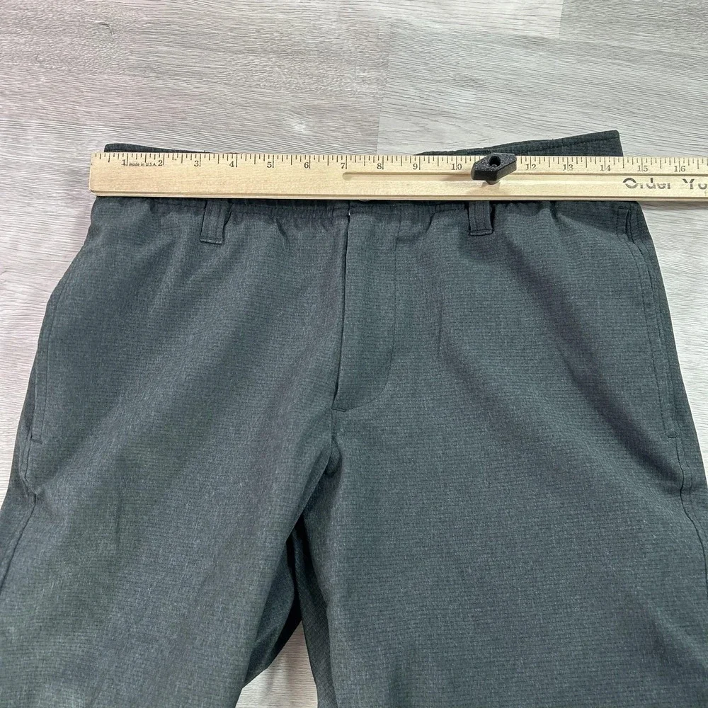 Under Armour Pants Mens 30x30 Gray‎ Woven Elastic Waist Vented Casual 1377358